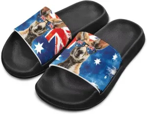 Howilath Children's Sandals Casual Non-Slip Slides Unisex Kids Slippers Bathroom Shower Shoes with EVA Sole