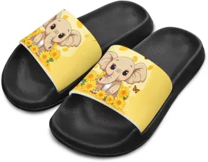 Howilath Children's Sandals Casual Non-Slip Slides Unisex Kids Slippers Bathroom Shower Shoes with EVA Sole
