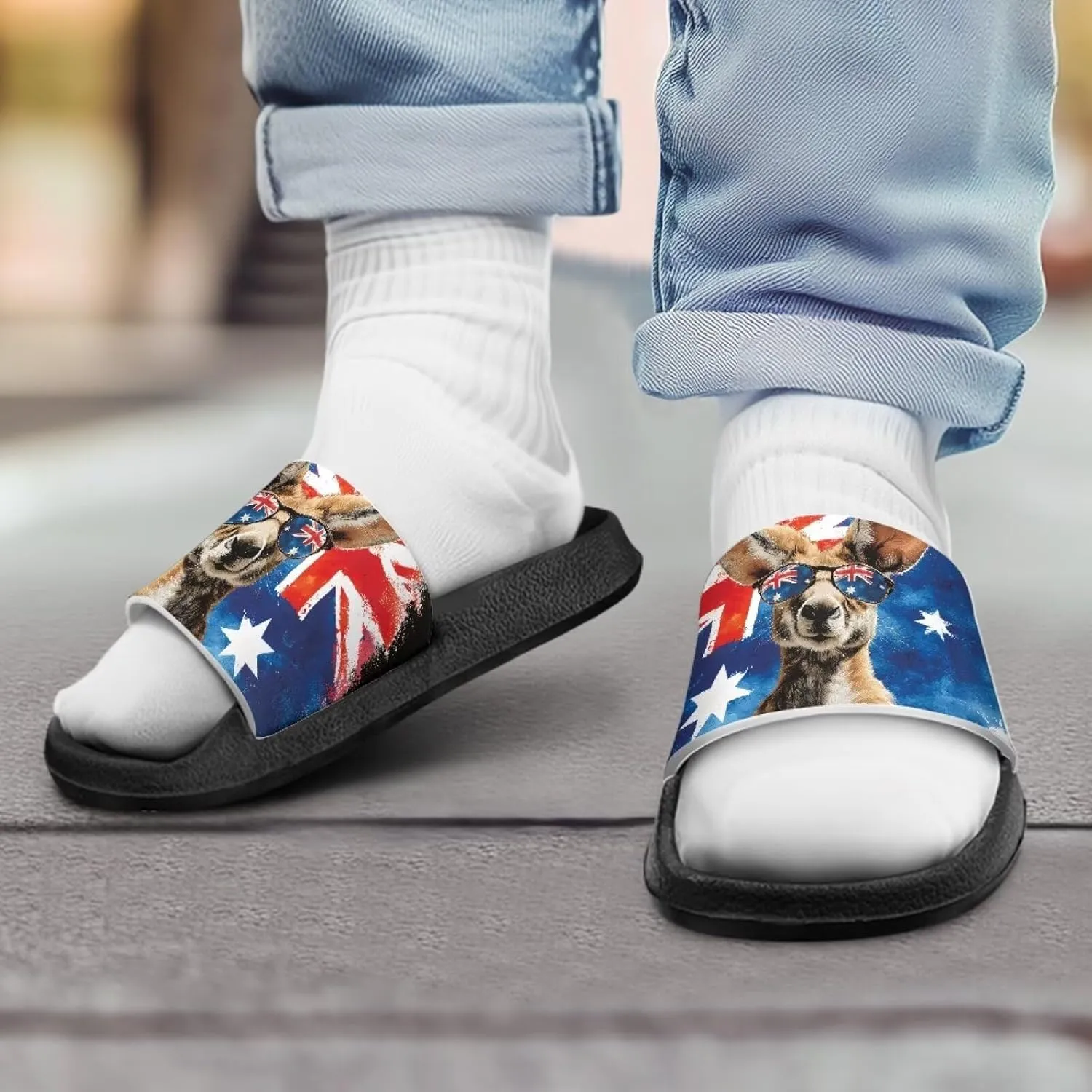 Howilath Children's Sandals Casual Non-Slip Slides Unisex Kids Slippers Bathroom Shower Shoes with EVA Sole