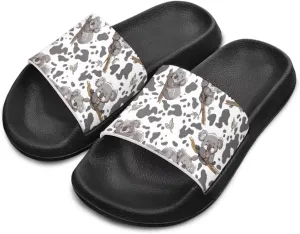 Howilath Kids Slide Sandal Non-Slip Open Toe Slippers Quick Dry Beach Shoes Unisex Child Summer Sandals
