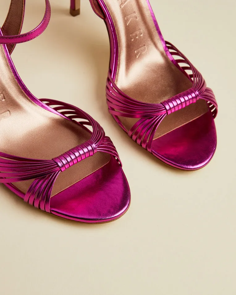 Inanna Strappy Sandals in Fuchsia