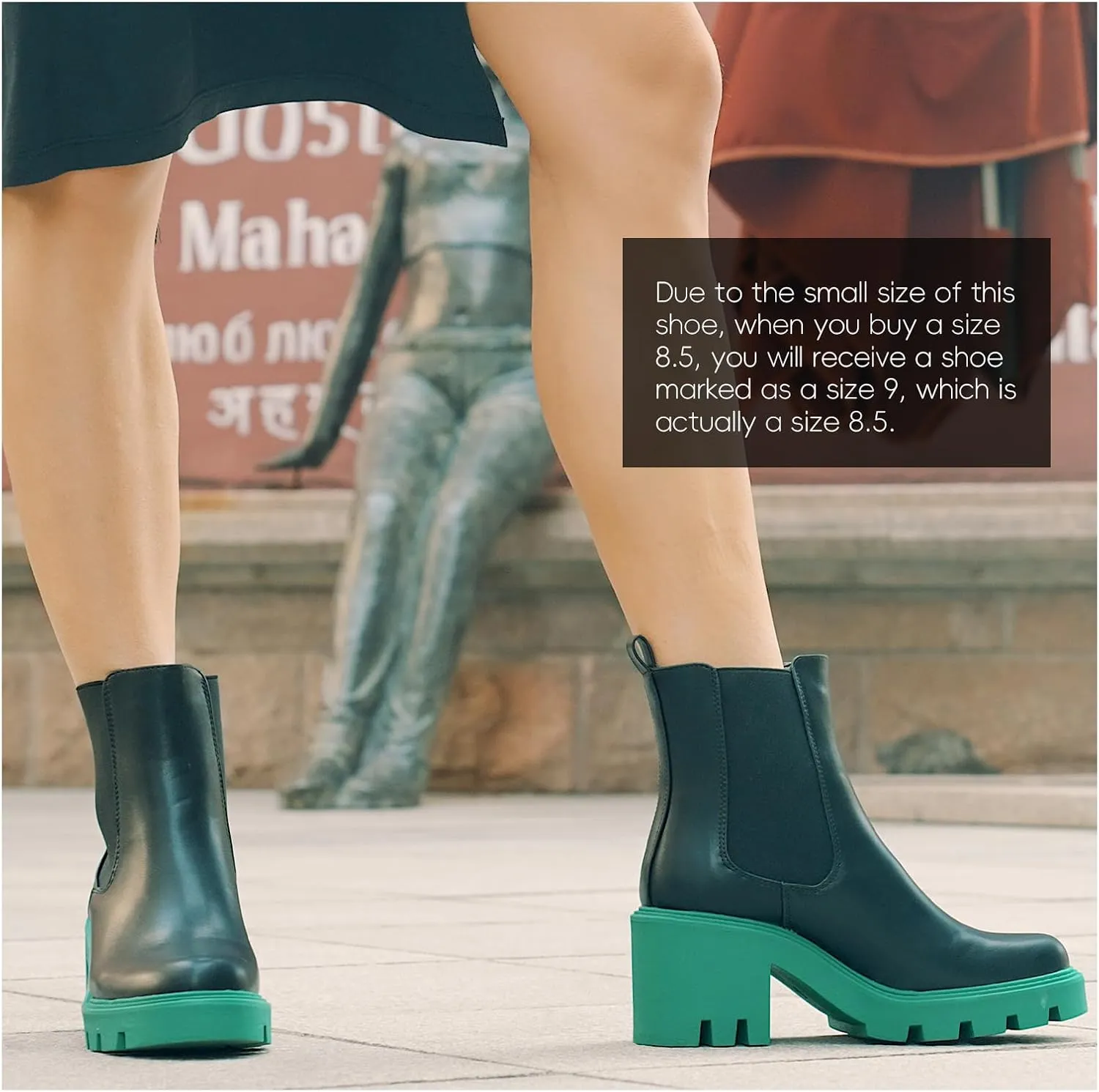IXU 2024 Women's Chelsea Boots Chunky Boots For Women Platform Ankle Boots Pull-On Lug Sole Elastic Fall Fashion Booties Shoes