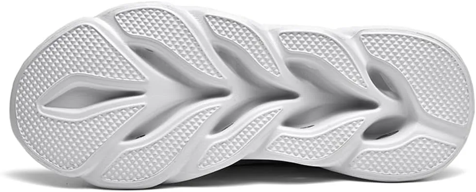Jakcuz Plus Size Meshed Design Fashion Sneakers for Men Thick Sole Comfortable Mesh Casual Gym Slip on Walking Shoes