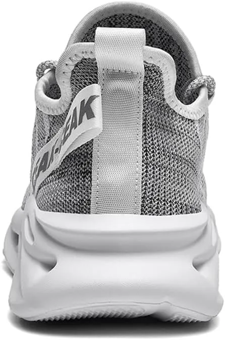 Jakcuz Plus Size Meshed Design Fashion Sneakers for Men Thick Sole Comfortable Mesh Casual Gym Slip on Walking Shoes