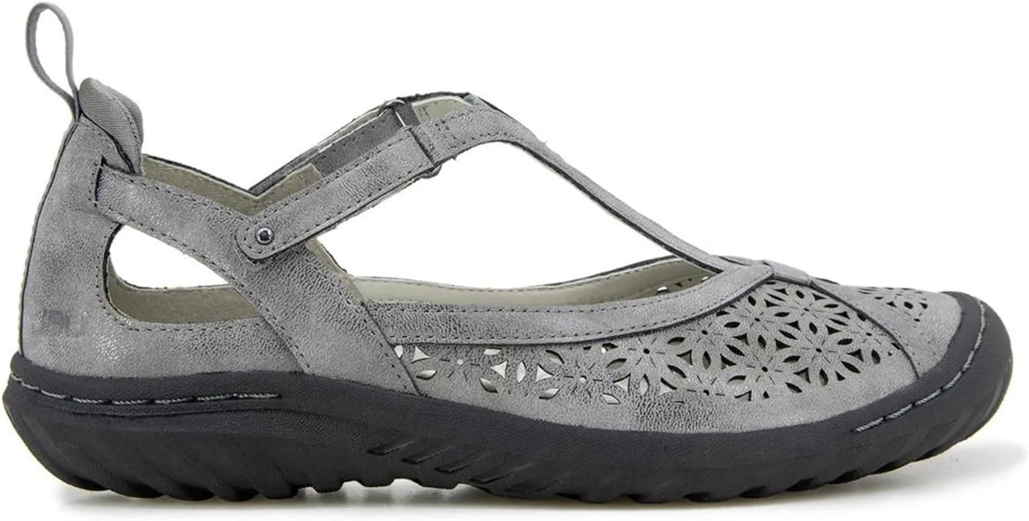 Jambu Women's Daffodil Comfort Casual Classic Mary Jane T-Strap Flats Fashion Shoes