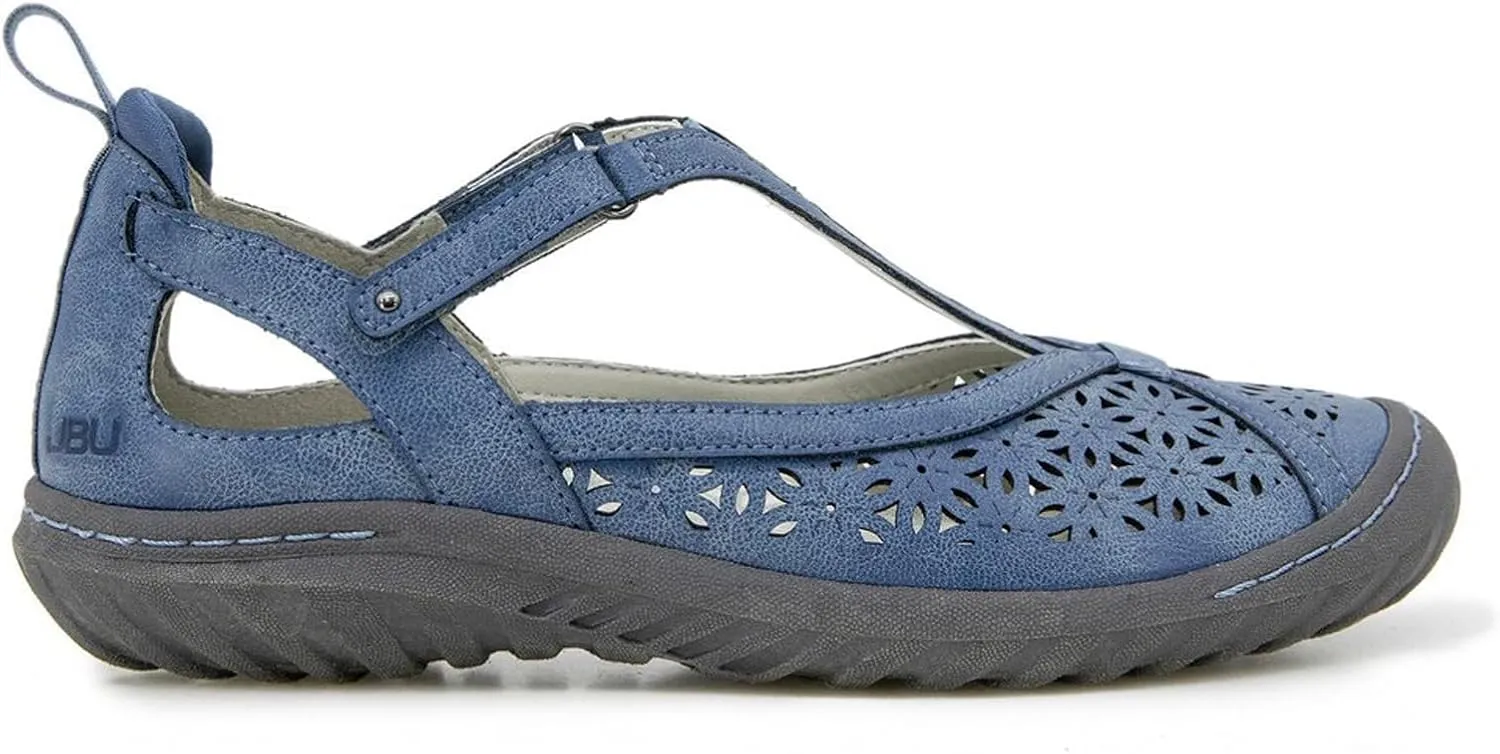 Jambu Women's Daffodil Comfort Casual Classic Mary Jane T-Strap Flats Fashion Shoes