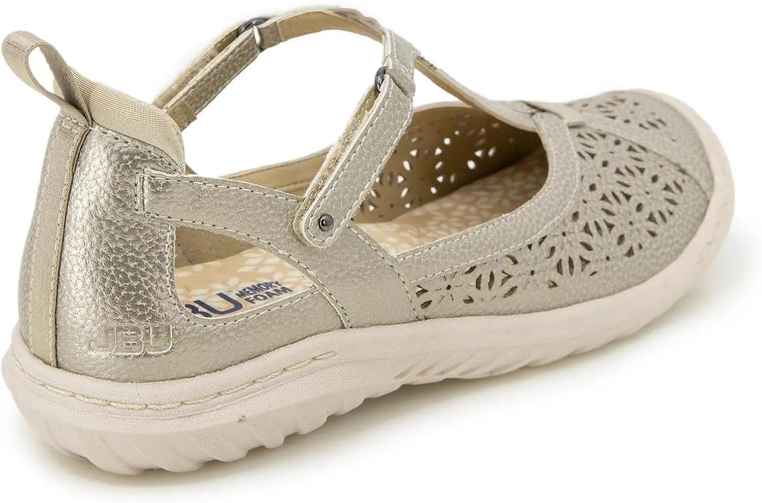 Jambu Women's Daffodil Comfort Casual Classic Mary Jane T-Strap Flats Fashion Shoes