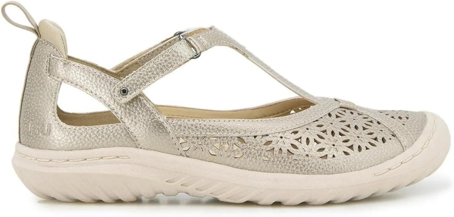 Jambu Women's Daffodil Comfort Casual Classic Mary Jane T-Strap Flats Fashion Shoes