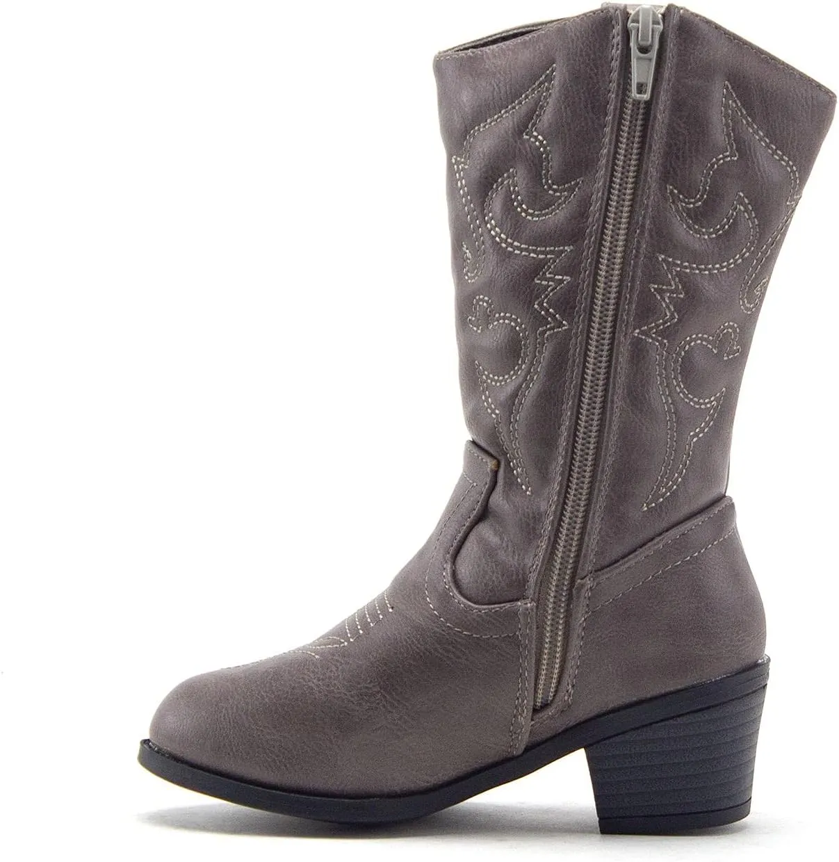 Jazamé Little Kids' Girls Cowboy Boots - Tall Stitched Western Toddler Cowgirl Boots - Stylish and Durable Cowgirl Boots for Girls - girls cowgirl boots - botas vaqueras para niñas