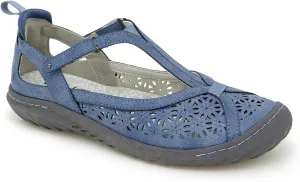 JBU Women's B4daf45w Comfort Casual Classic Mary Jane T-Strap Flats Fashion Shoes