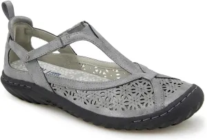 JBU Women's B4daf56 Comfort Casual Classic Mary Jane T-Strap Flats Fashion Shoes