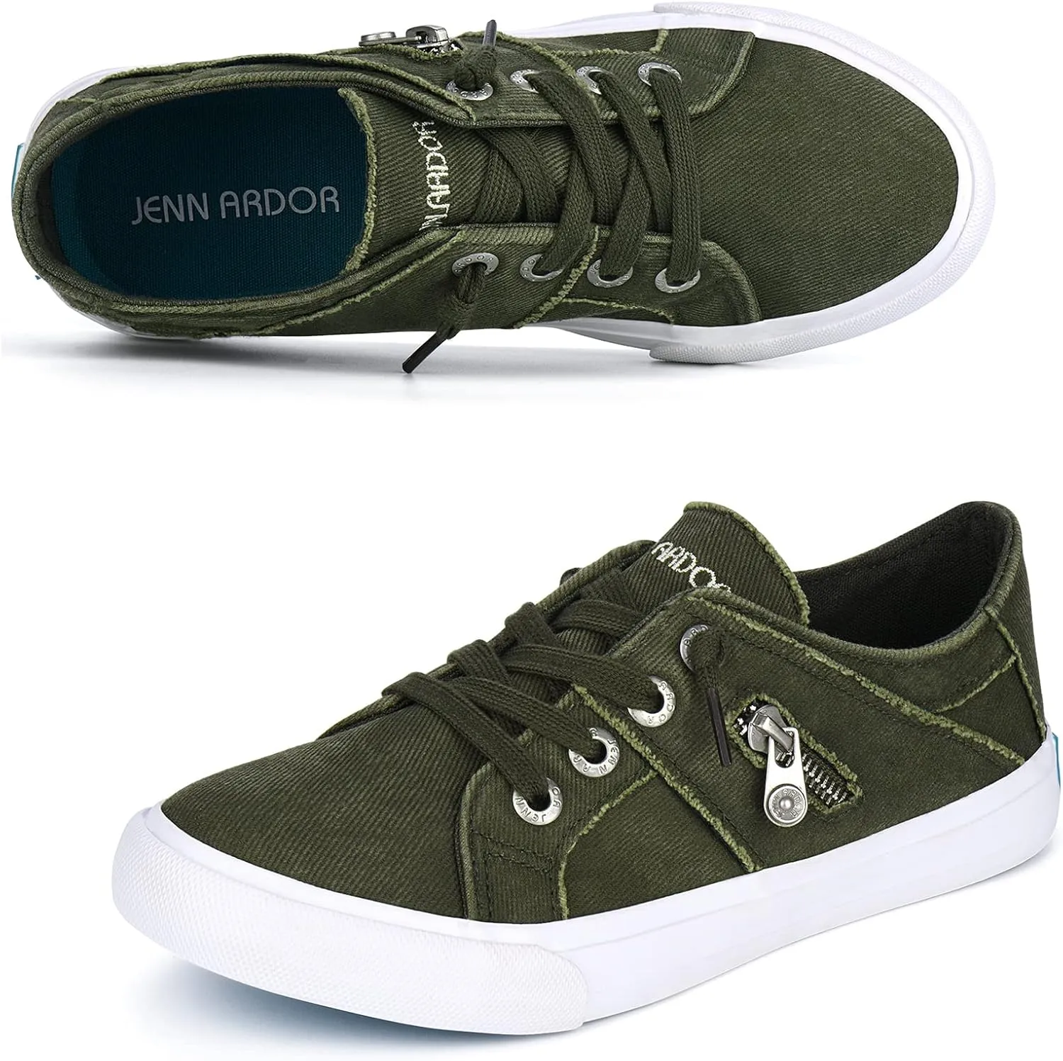 JENN ARDOR Women’s Fashion Sneakers Slip On Shoes Women Sneakers Canvas Shoes Womens Tennis Comfortable Walking Flats for Womens Casual Shoes