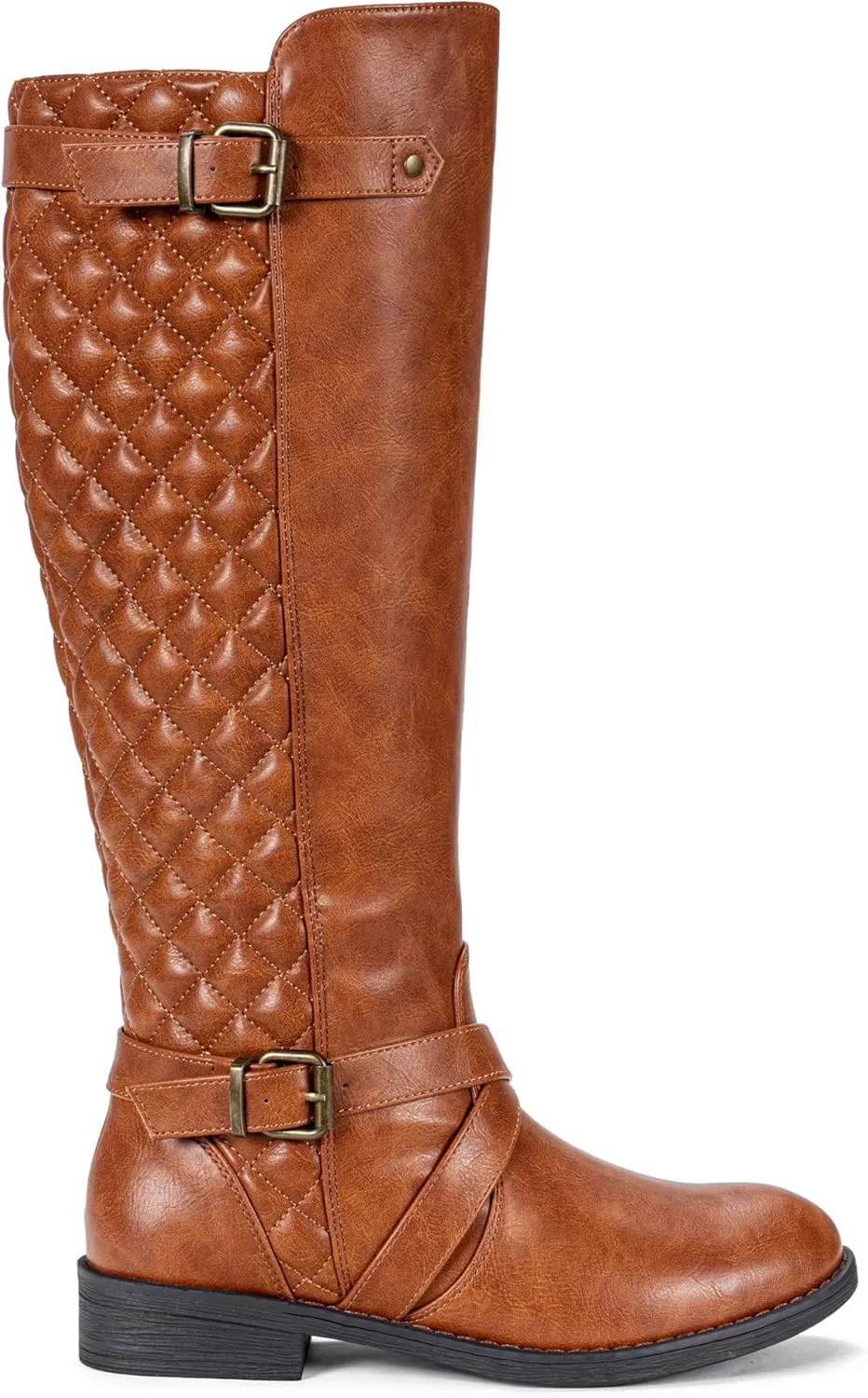Jeossy Women's Knee High Riding Tall Boots, Comfortable with Metal Buckle and Zipper Boots with Wide Calf