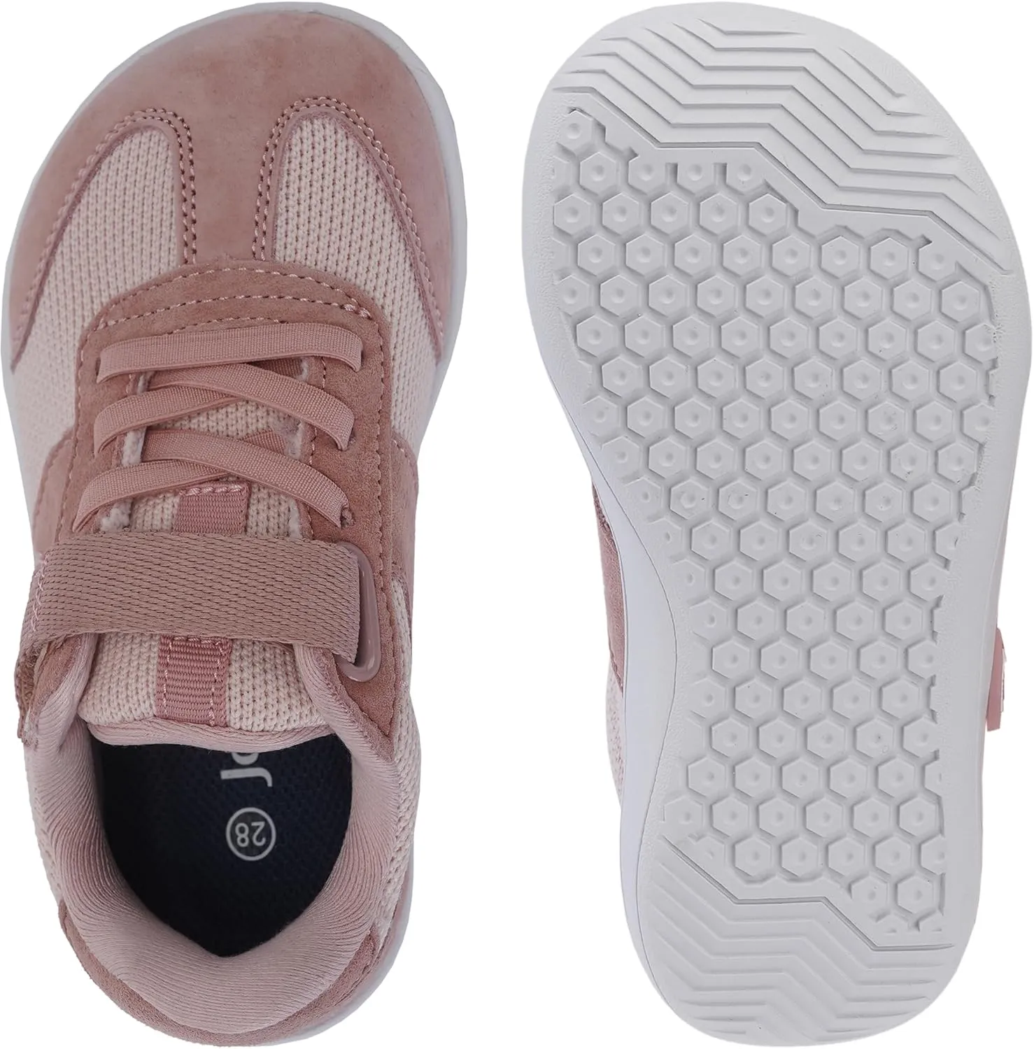 Joomra Toddler/Little Kid Wide Barefoot Shoes | Splay Naturally Minimalist Sneakers for Boys Girls | Zero Drop Sole