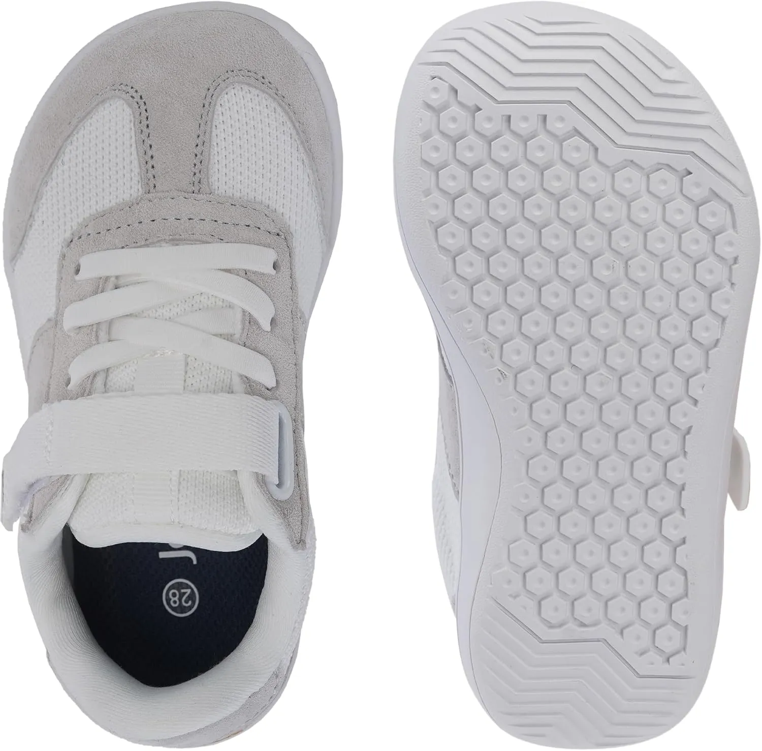 Joomra Toddler/Little Kid Wide Barefoot Shoes | Splay Naturally Minimalist Sneakers for Boys Girls | Zero Drop Sole
