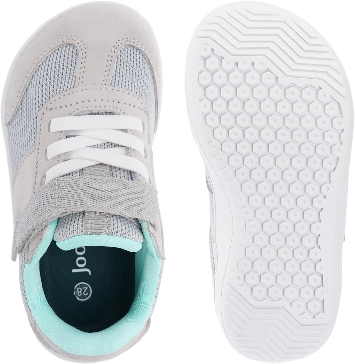 Joomra Toddler/Little Kid Wide Barefoot Shoes | Splay Naturally Minimalist Sneakers for Boys Girls | Zero Drop Sole