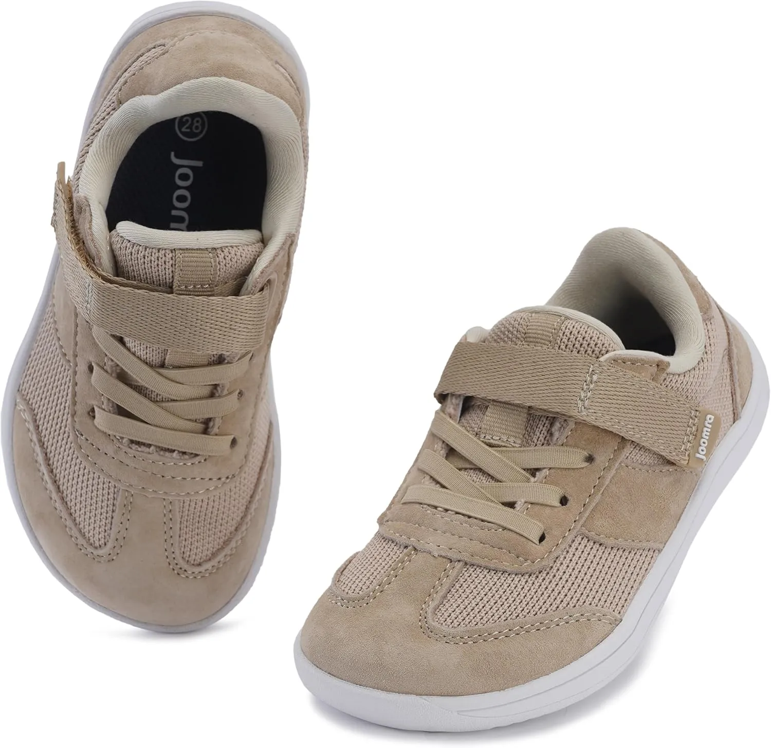 Joomra Toddler/Little Kid Wide Barefoot Shoes | Splay Naturally Minimalist Sneakers for Boys Girls | Zero Drop Sole