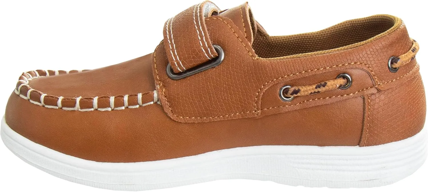 Josmo Kids Moccasin Loafers Boat Shoe for Boys Slipon Casual Dress Shoes (Sizes: 12-13 Little Kid / 1-4 Big Kid)