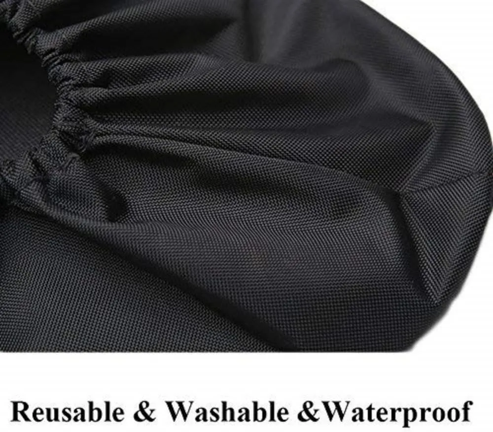 Jron 5 Pairs Premium Reusable Washable Shoe Cover Boot Covers for Contractors (5 Pairs Unisex| 9.5-11 For Shoes/US 8.5-10.5 For Boots, Black)