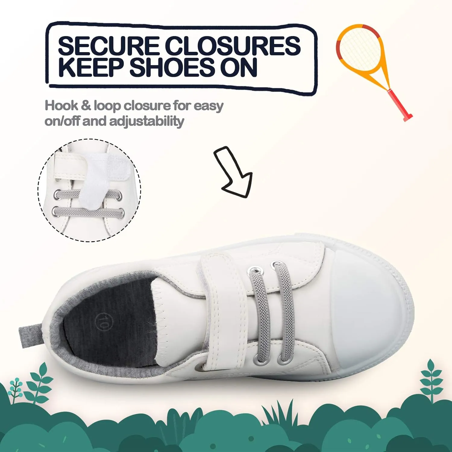 K KomForme Toddler Shoes Boys Girls Canvas Sneakers Size 4-13