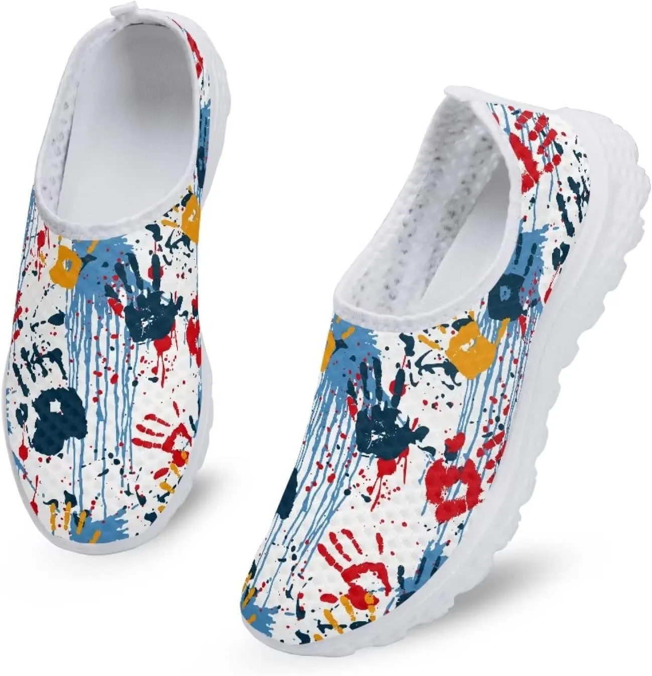 KEIAHUAN Trendy Running Shoes for Women Sneakers, Casual Lightweight Training Shoes Non-Slip Athletic Tennis Shoes