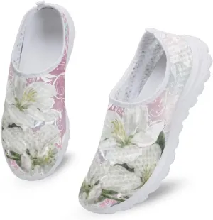 KEIAHUAN Trendy Running Shoes for Women Sneakers, Casual Lightweight Training Shoes Non-Slip Athletic Tennis Shoes