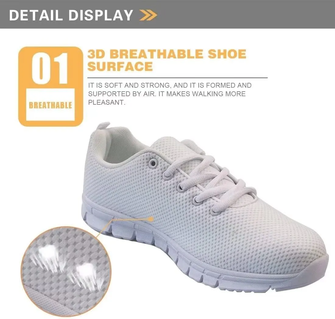 KEIAHUAN Womens Casual Fashion Flats Lightweight Running Shoes Breathable Gym Jogging Sneakers Non Slip Tennis Shoes Fashion Trendy