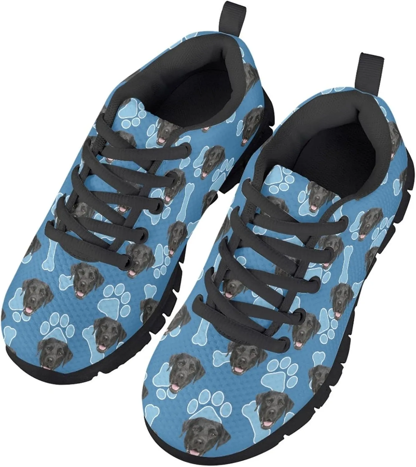 Kids Lightweight Breathable Walking Shoes Girls Washable Athletic Running Shoes Fashion Lace-up Sneaker