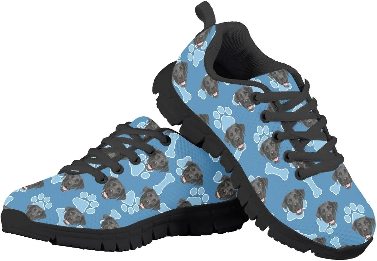 Kids Lightweight Breathable Walking Shoes Girls Washable Athletic Running Shoes Fashion Lace-up Sneaker