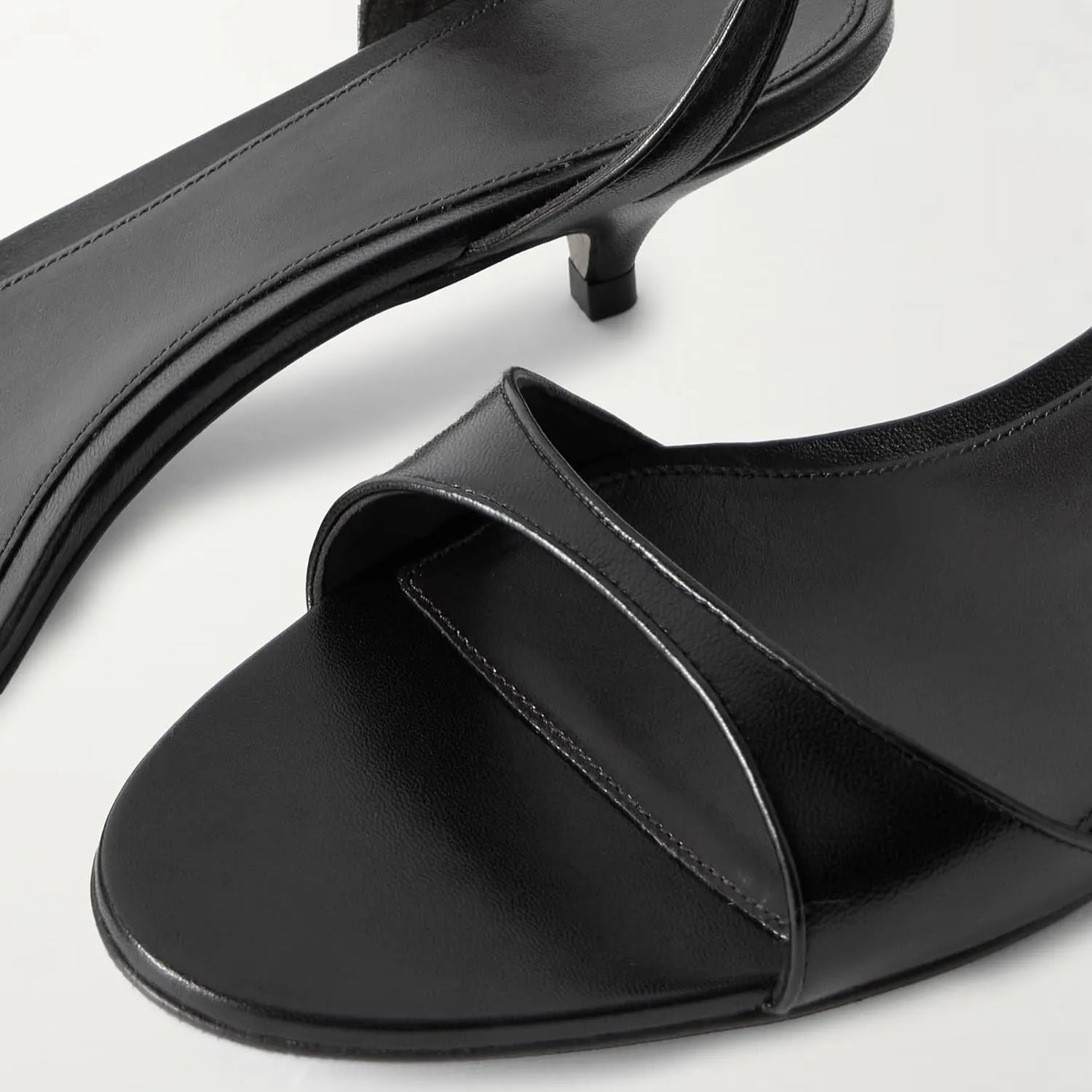 Kitten Heeled Sandals for Women Elegant Almond Open Toe Ankle Strap Buckle Backless Low Heels Summer Daily Dressy Shoes