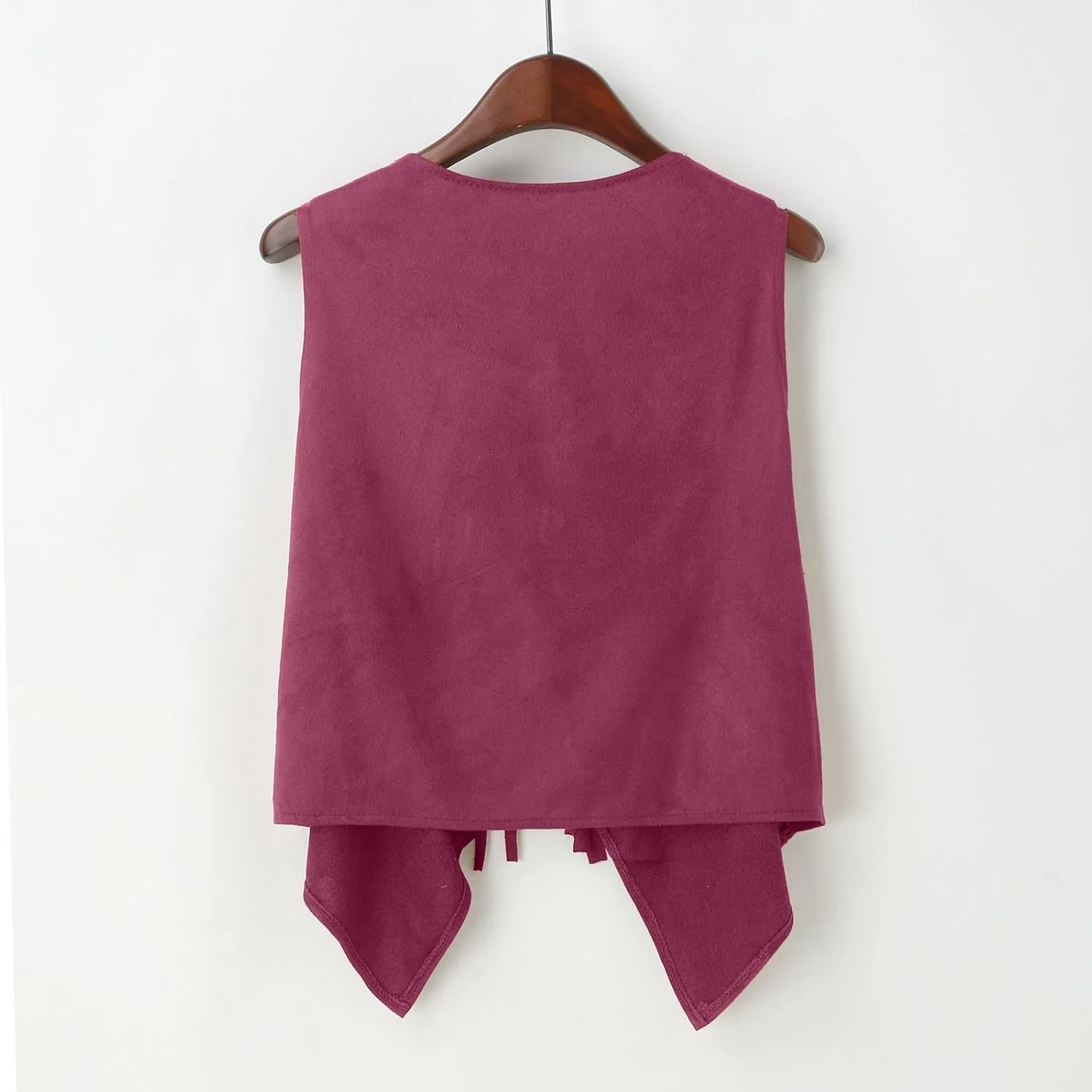 Ladies Fringe Vests Cowgirl Outfit for Women 70s Hippie Clothes Vest Jacket Faux Suede Tassels Western Cowgirl 2023