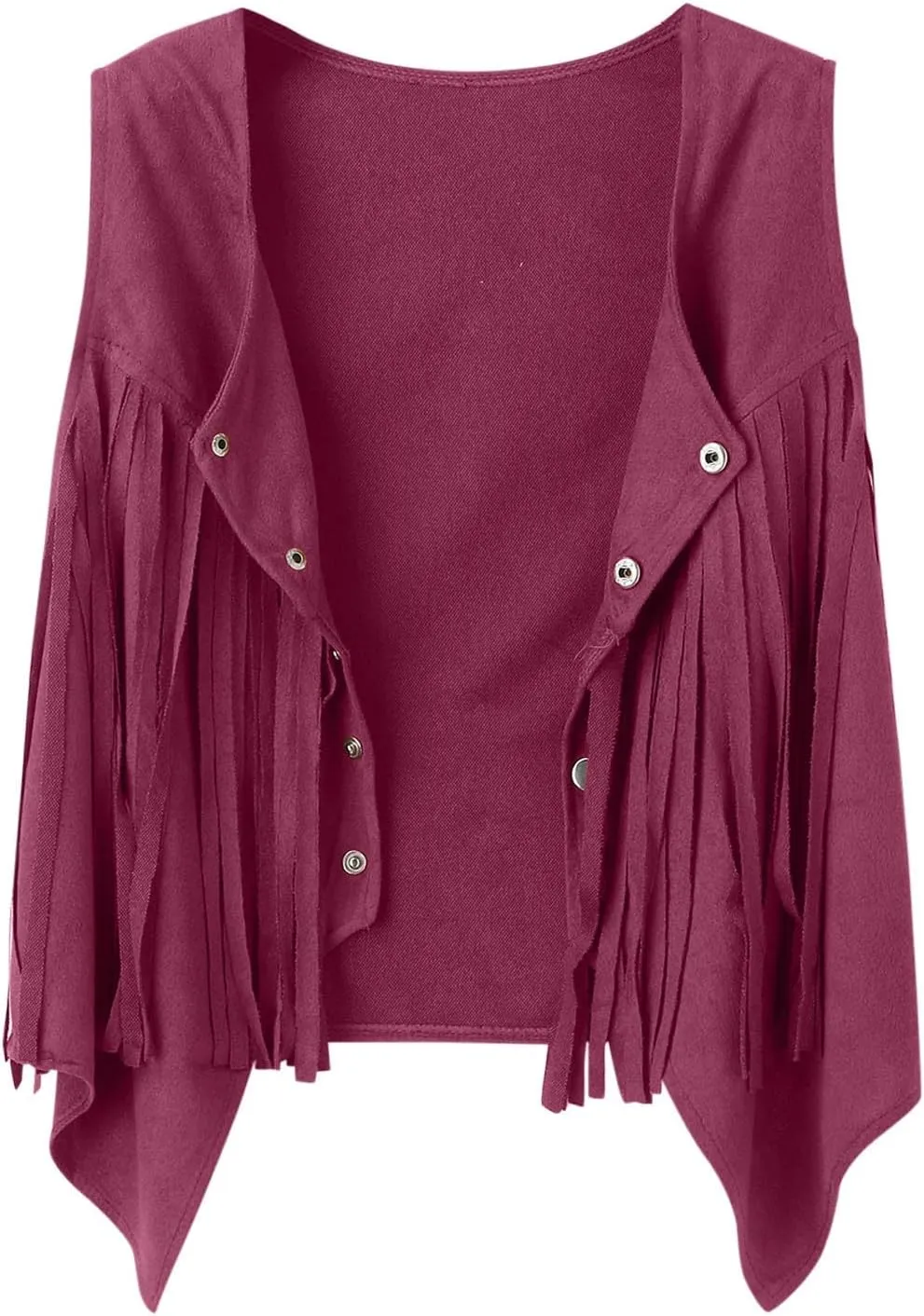 Ladies Fringe Vests Cowgirl Outfit for Women 70s Hippie Clothes Vest Jacket Faux Suede Tassels Western Cowgirl 2023