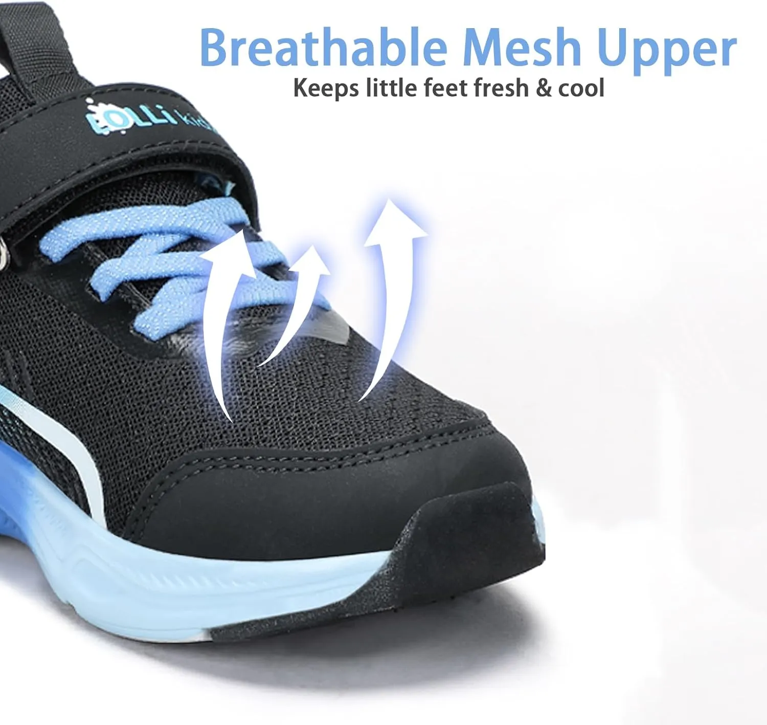 LOLLi kidz Boys Girls Shoes Kids Sneakers Athletic Tennis Shoes Lightweight Breathable Running Shoes