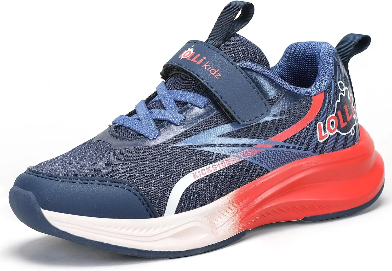 LOLLi kidz Boys Girls Shoes Kids Sneakers Athletic Tennis Shoes Lightweight Breathable Running Shoes