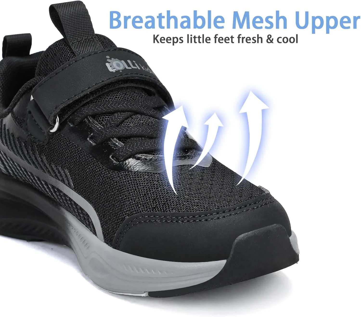 LOLLi kidz Boys Girls Shoes Kids Sneakers Athletic Tennis Shoes Lightweight Breathable Running Shoes