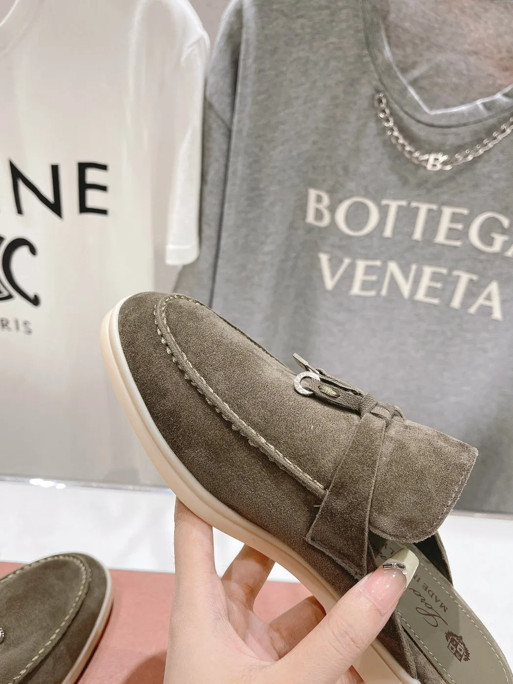 LP CHARMS WALK BABOUCHE LOAFERS CEDAR SUEDE