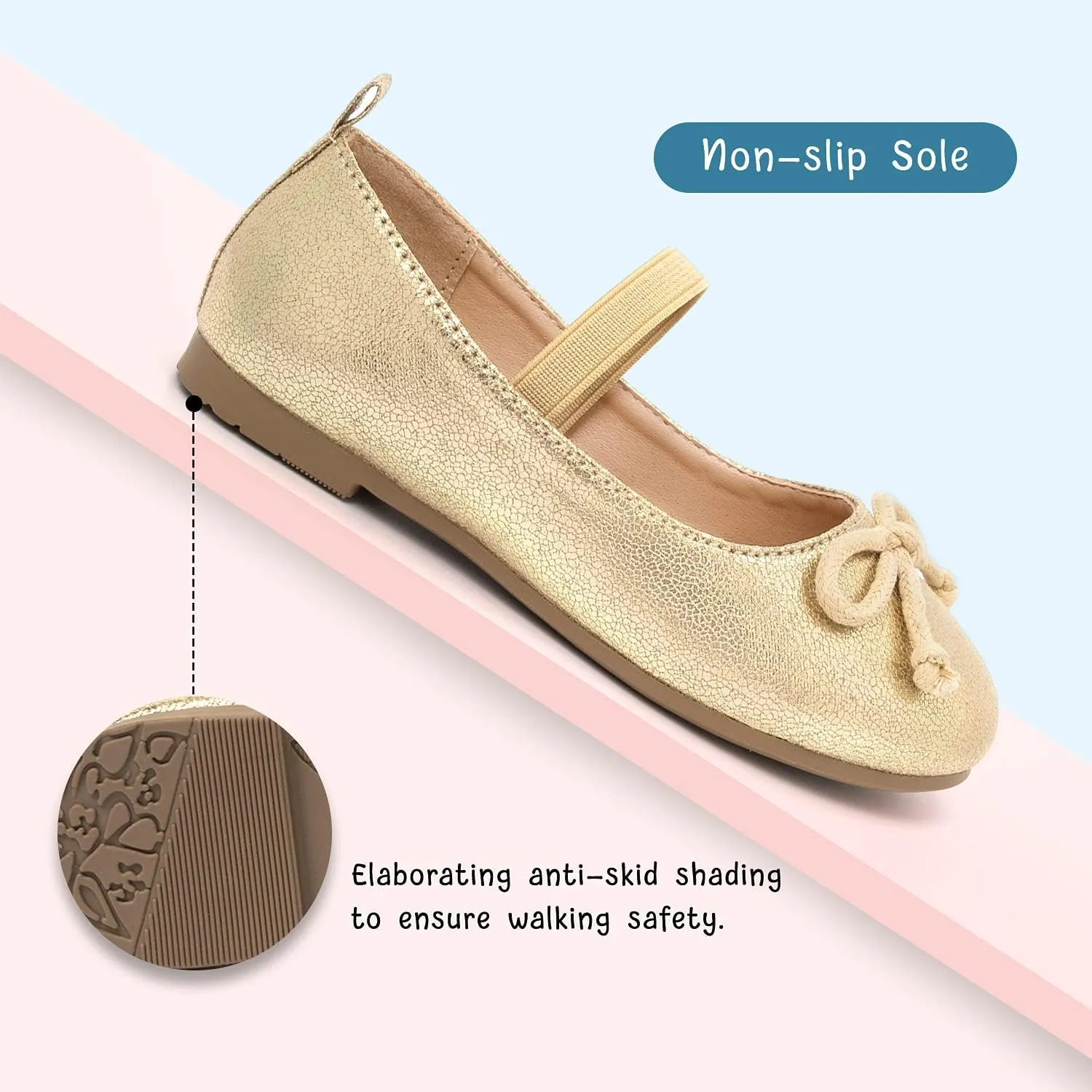Luffymomo Girls Mary Jane Dress Shoes Party Princess Flats Strap Ballet Dance Shoes Toddler/Little Kid
