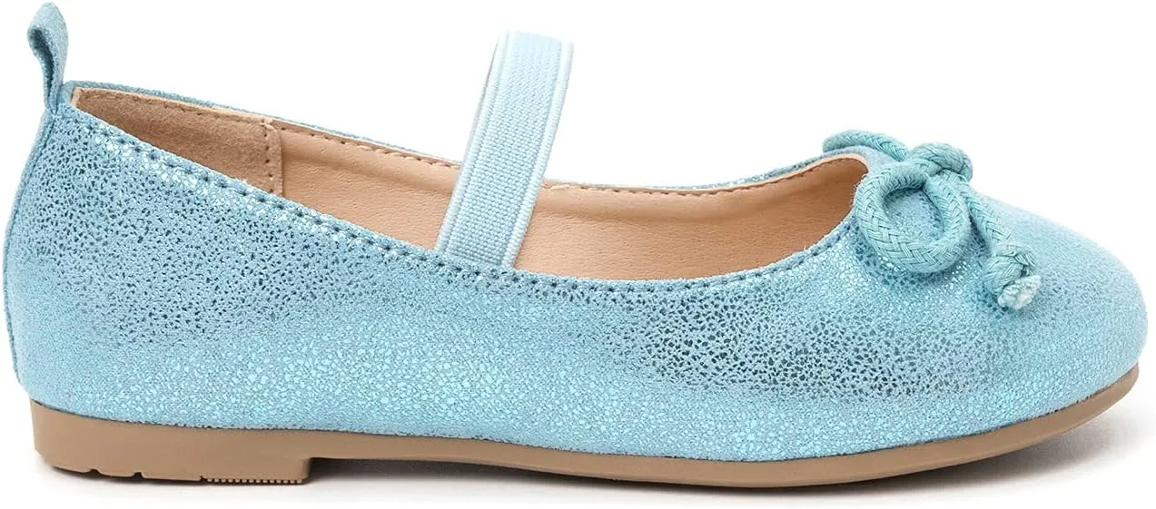 Luffymomo Girls Mary Jane Dress Shoes Party Princess Flats Strap Ballet Dance Shoes Toddler/Little Kid