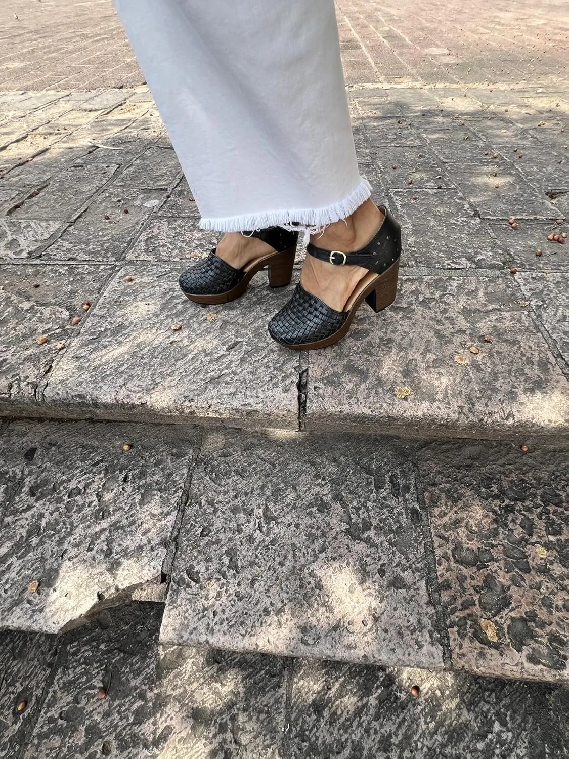 Macarena Collection Women's Flatform Wedge Casual Sandal Huarache Colorful Leather Mexican Style 4237