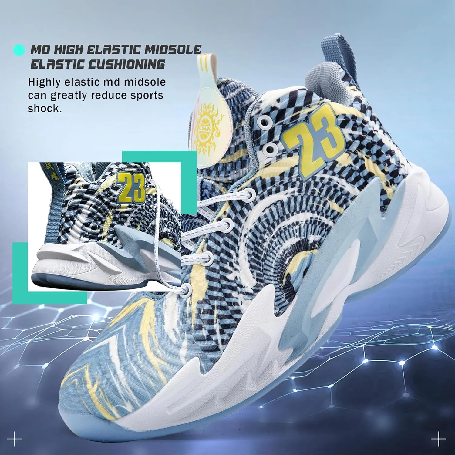 Men Basketball Shose Breathable Men Non Slip Outdoor Fashion Sneakers