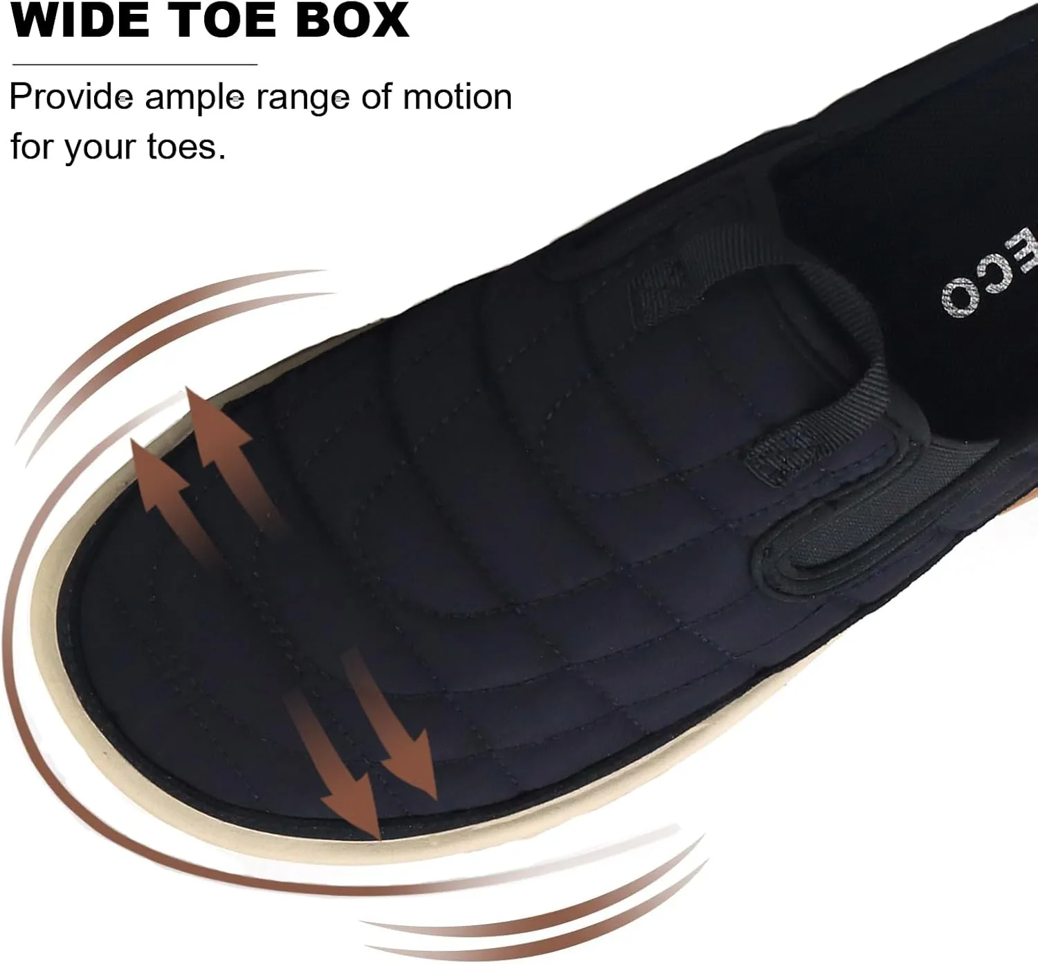 Men's Arch Support Slippers Orthopedic Plantar Fasciitis Relief Slip-On Indoor Outdoor Camping Walking Loafers Casual House Shoes