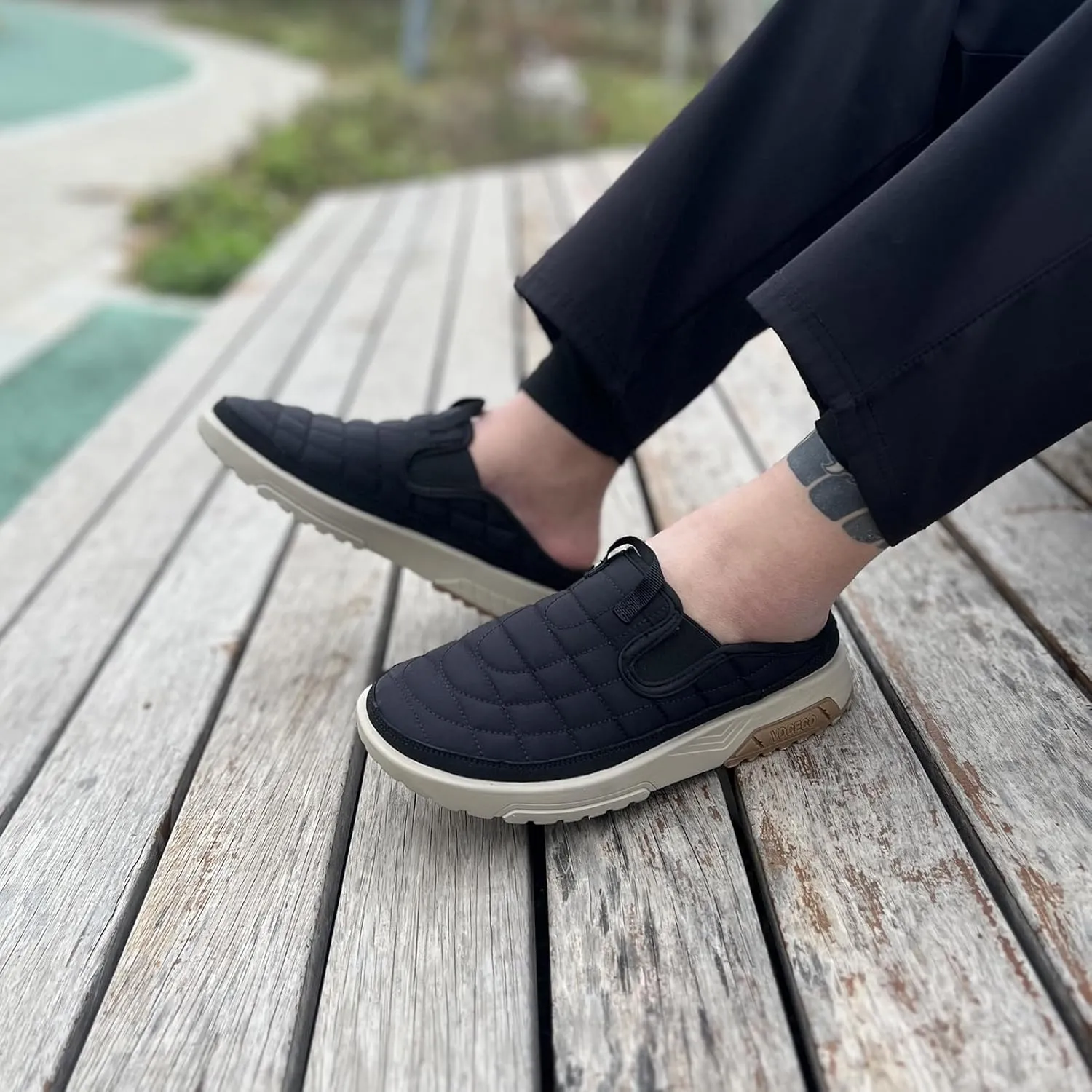 Men's Arch Support Slippers Orthopedic Plantar Fasciitis Relief Slip-On Indoor Outdoor Camping Walking Loafers Casual House Shoes