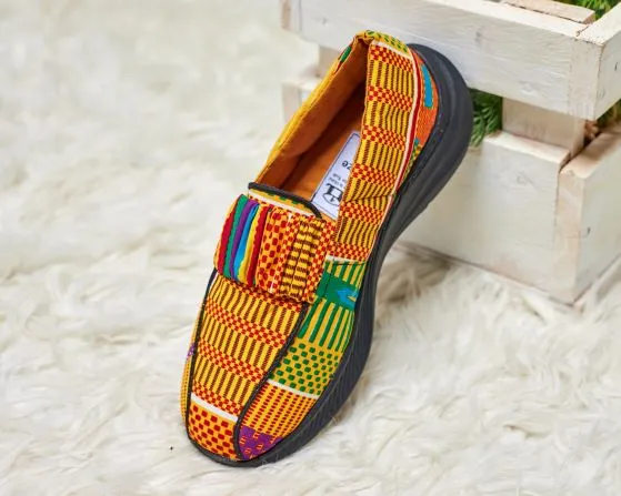 Men's | Asafo Kente Print Shoe with Arch Support