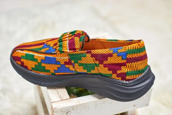 Men's | Asafo Kente Print Shoe with Arch Support
