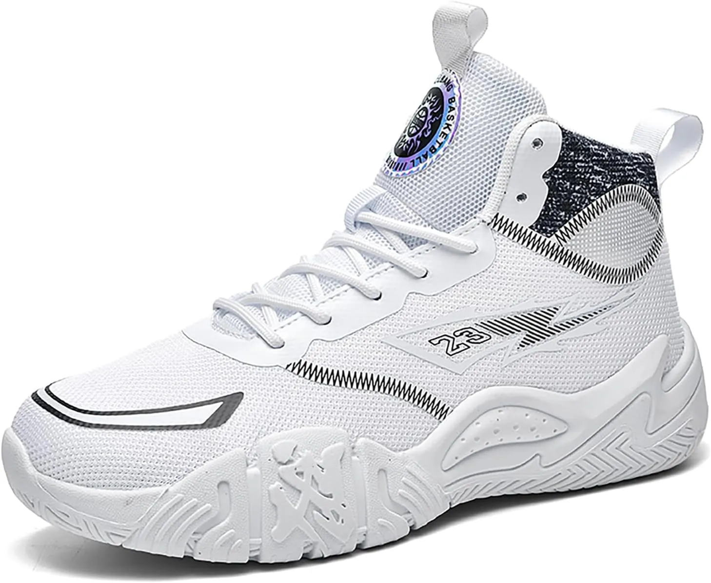 Mens Basketball Shoes Womens High Top Breathable Sneakers Fashion Non Slip Outdoor Sport Shoes Volleyball Shoes