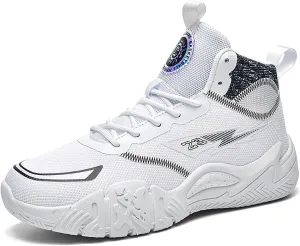 Mens Basketball Shoes Womens High Top Breathable Sneakers Fashion Non Slip Outdoor Sport Shoes Volleyball Shoes