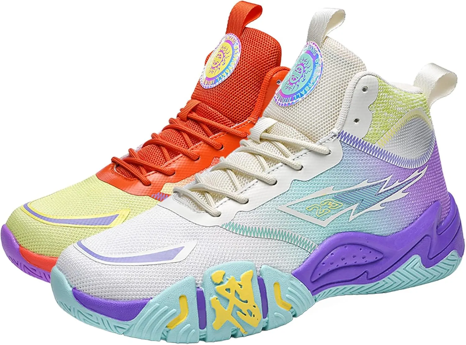 Mens Basketball Shoes Womens High Top Breathable Sneakers Fashion Non Slip Outdoor Sport Shoes Volleyball Shoes
