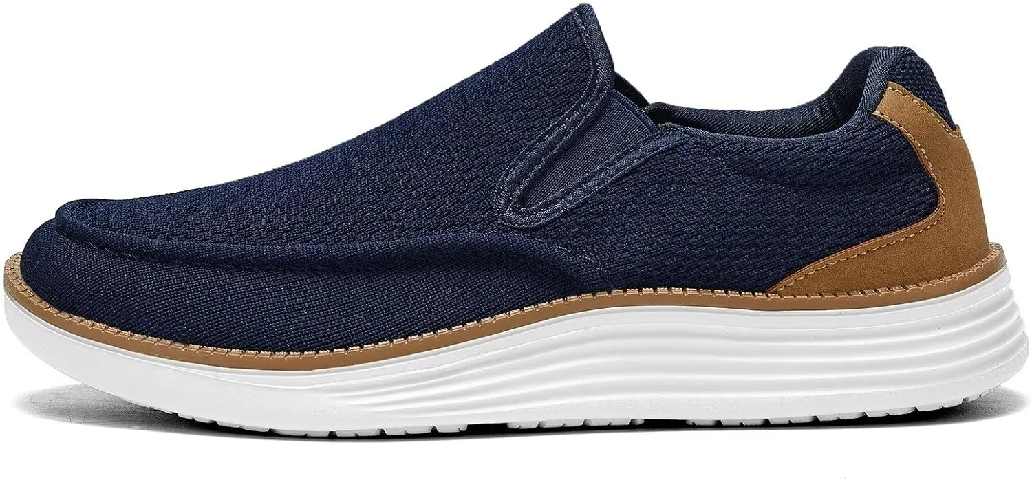 Mens Boat Shoes Casual Loafers Slip On Walking Dress Sneakers Mesh Business Oxfords Work Lightweight Soft Sole