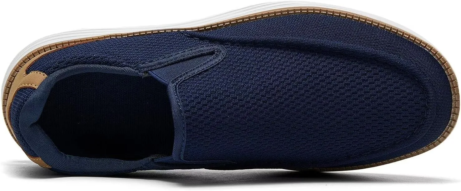 Mens Boat Shoes Casual Loafers Slip On Walking Dress Sneakers Mesh Business Oxfords Work Lightweight Soft Sole