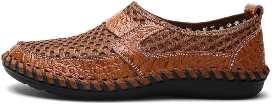 Men's Breathable Casual Mesh Loafers Slip On Walking Shoes Drving Moccasin Loafers for Men